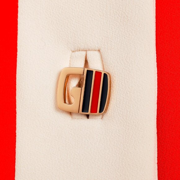 Gucci Cruise 2020 Red Cady Contrast-Detail Cardigan - Picture 7 of 16